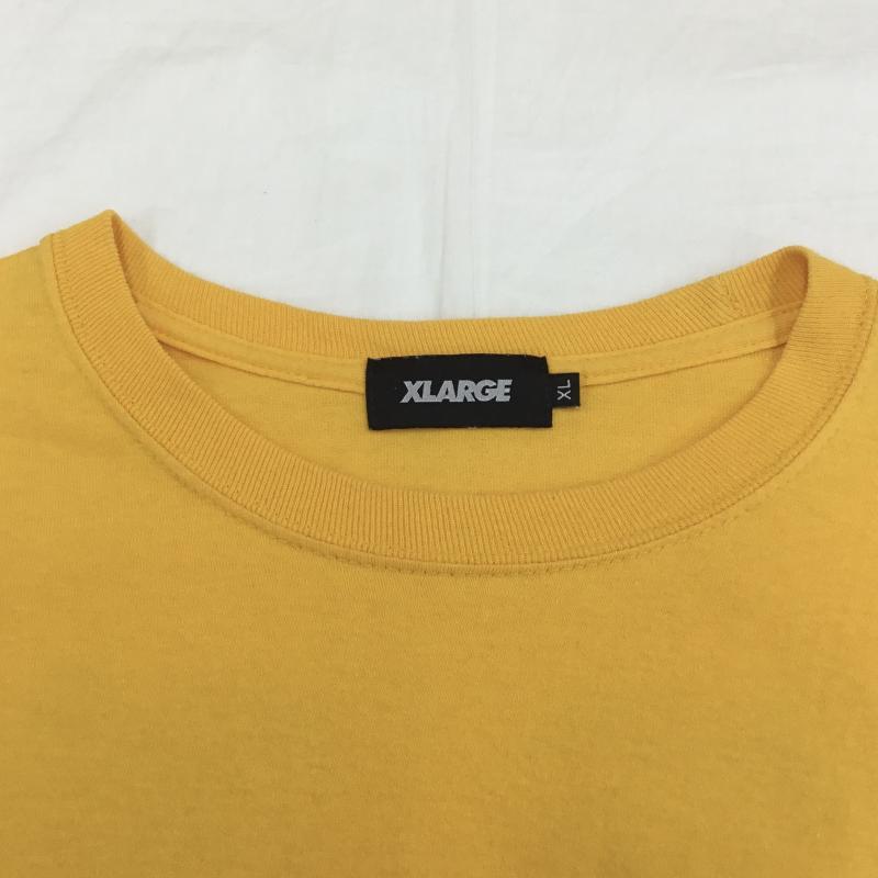 エクストララージ XLARGE Tシャツ 長袖 XLARGE 長袖Tシャツ　101208011012 XL ロゴ、文字 X プリント 黄 / イエロー /  メンズ USED 古着 中古 10128204