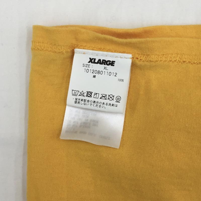 エクストララージ XLARGE Tシャツ 長袖 XLARGE 長袖Tシャツ　101208011012 XL ロゴ、文字 X プリント 黄 / イエロー /  メンズ USED 古着 中古 10128204