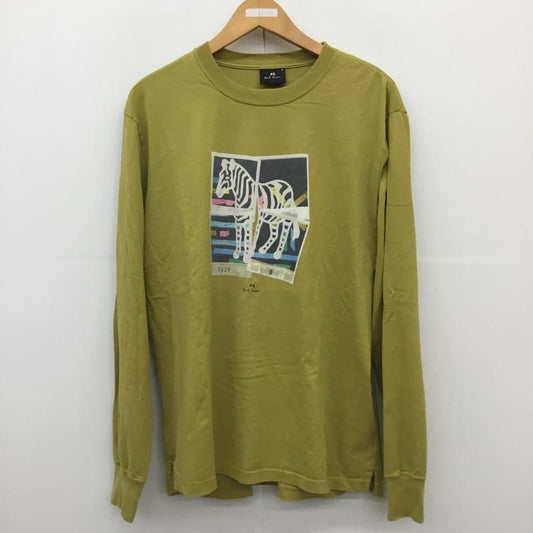 ポールスミス Paul Smith Tシャツ 長袖 Paul smith Zebra photos ロングスリーブTシャツ XL プリント 黄 / イエロー /  メンズ USED 古着 中古 10128207
