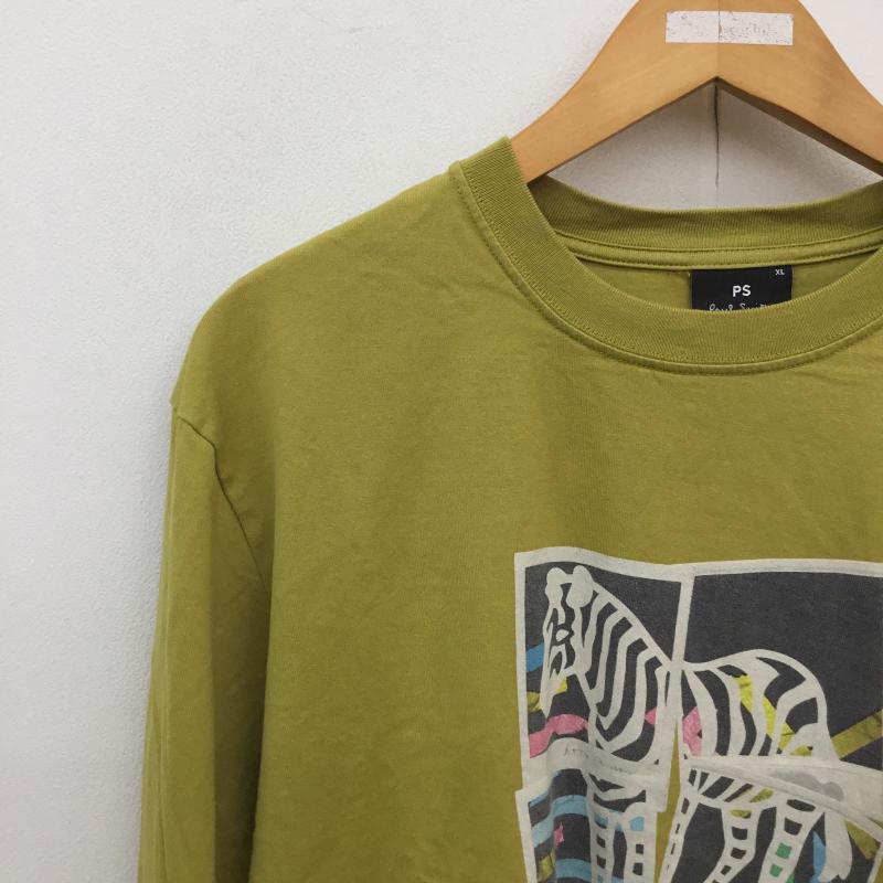 ポールスミス Paul Smith Tシャツ 長袖 Paul smith Zebra photos ロングスリーブTシャツ XL プリント 黄 / イエロー /  メンズ USED 古着 中古 10128207