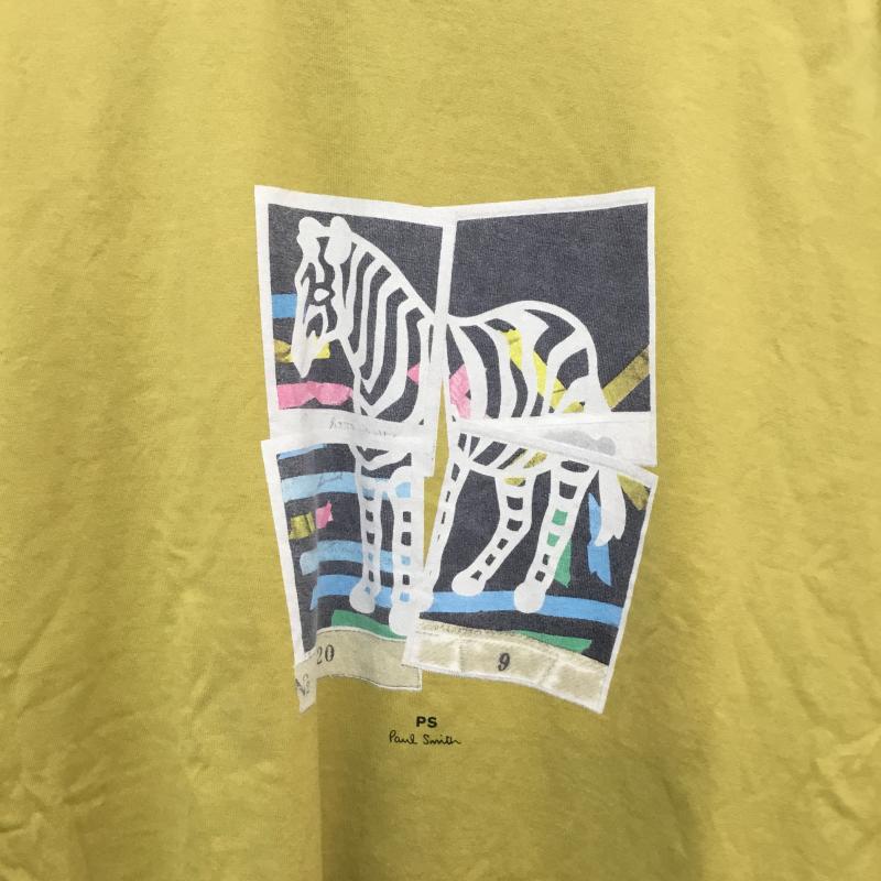 ポールスミス Paul Smith Tシャツ 長袖 Paul smith Zebra photos ロングスリーブTシャツ XL プリント 黄 / イエロー /  メンズ USED 古着 中古 10128207