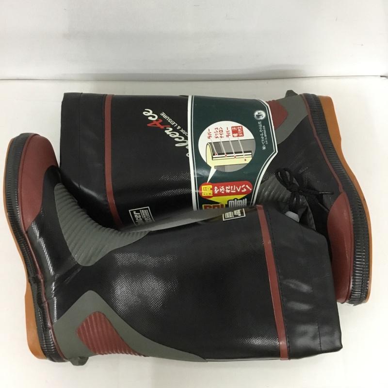 古着 USED シューズ シューズ カルサーエース 安全長靴 福山ゴム LL 作業用長靴 LL ロゴ、文字 黒 / ブラック /  メンズ USED 古着 中古 10128219