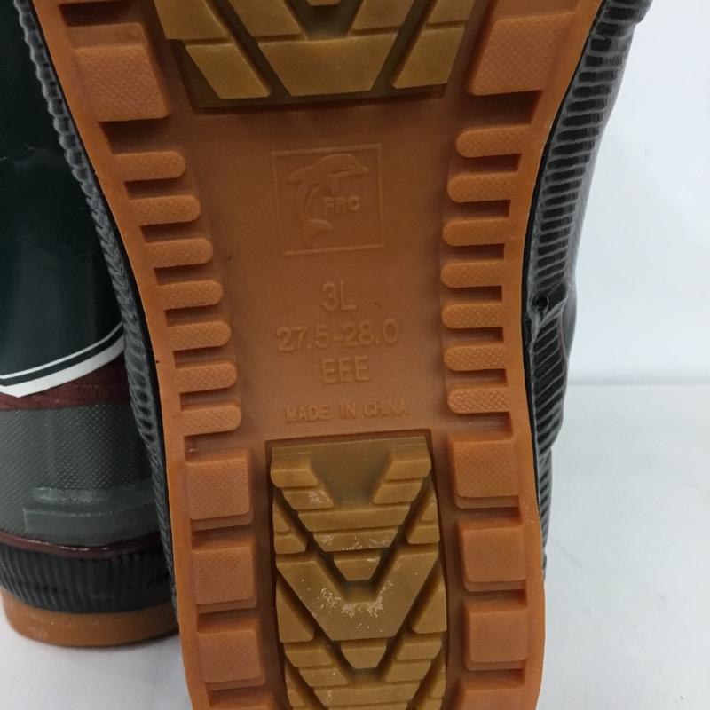 古着 USED シューズ シューズ カルサーエース 安全長靴 作業用長靴 福山ゴム 3L 3L ロゴ、文字 黒 / ブラック /  メンズ USED 古着 中古 10128222