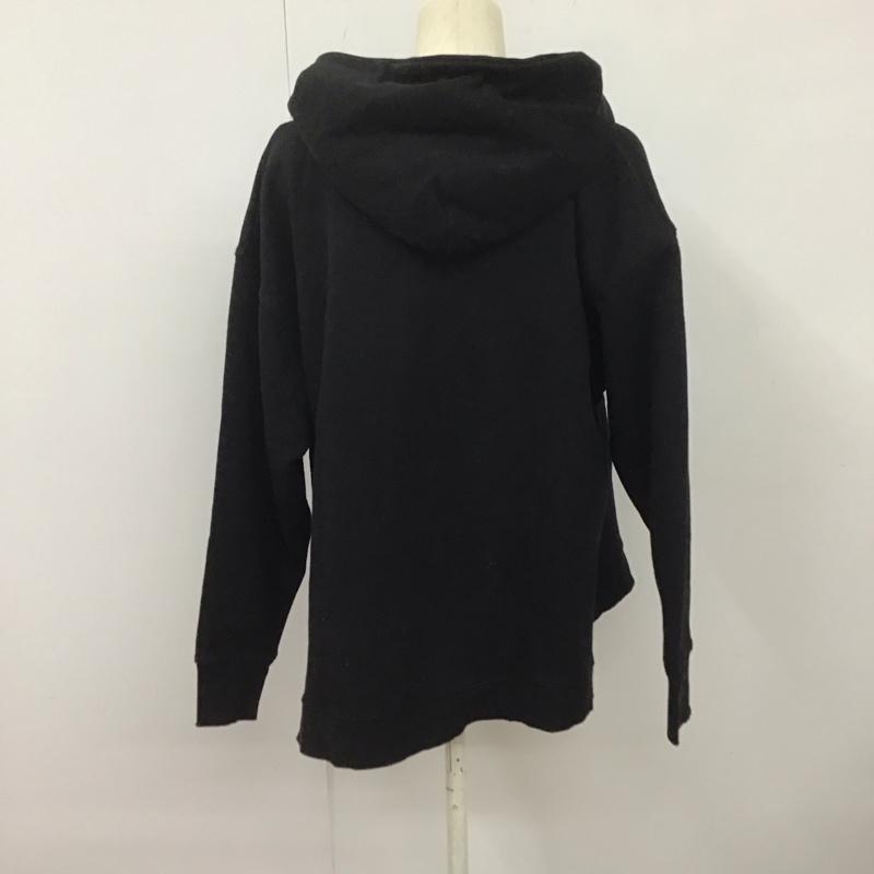 アズールバイマウジー AZUL BY MOUSSY パーカー 長袖 250CSZ80-014I V CUT OVERHOODIE M 無地 黒 / ブラック /  レディース USED 古着 中古 10128227
