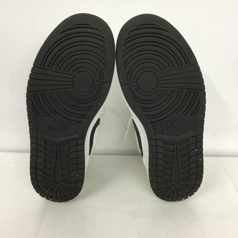 ナイキ NIKE スニーカー スニーカー BQ6472-121 WMNS AIR JORDAN 1 MID 24.5cm 箱有 24.5cm ロゴ、文字 白 / ホワイト / X オフホワイト / オフホワイト / X 黒 / ブラック /  レディース USED 古着 中古 10128228