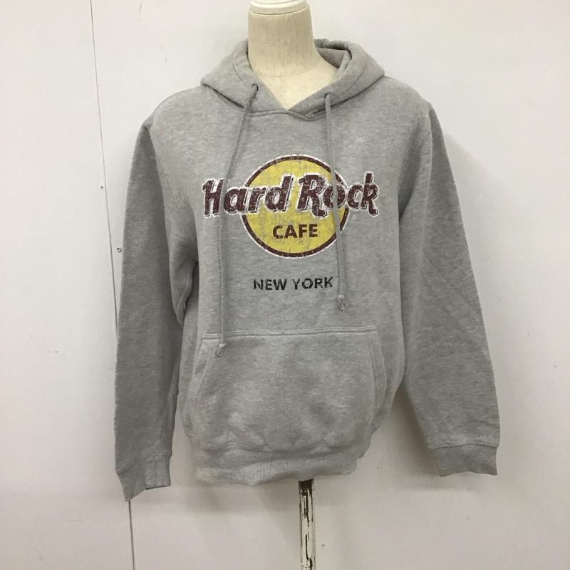ハードロックカフェ HARD ROCK CAFE パーカー 長袖 フーディ M プリント 灰 / グレー /  レディース USED 古着 中古 10128229