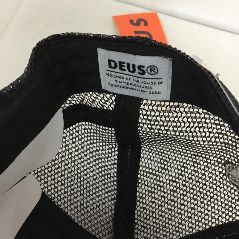 デウスエクスマキナ DEUS EX MACHINA 帽子 キャップ DMP2271541 スナップバック メッシュキャップ ロゴ、文字 黒 / ブラック /  メンズ USED 古着 中古 10128234