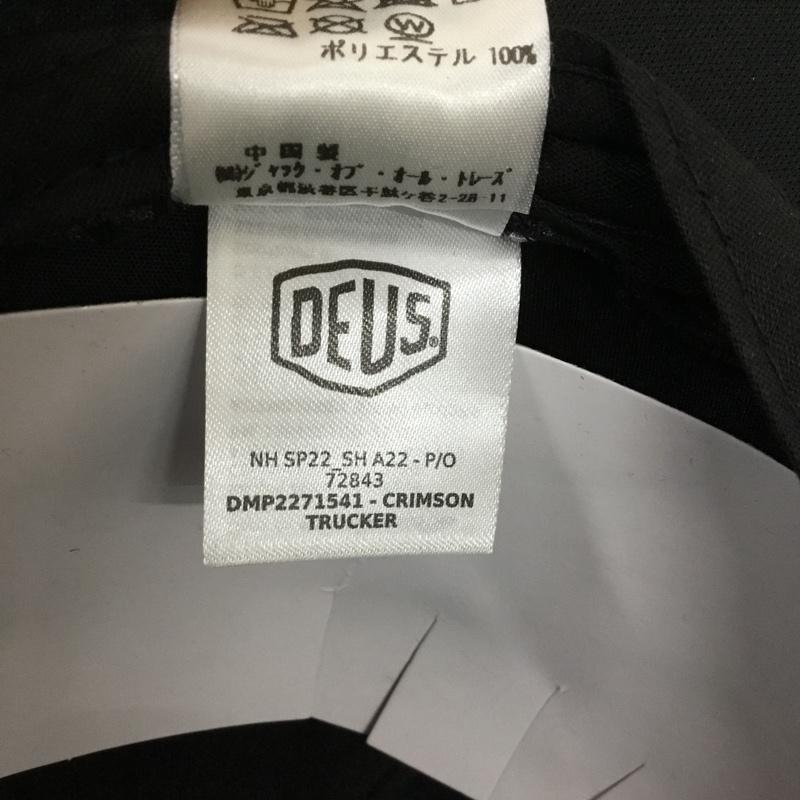 デウスエクスマキナ DEUS EX MACHINA 帽子 キャップ DMP2271541 スナップバック メッシュキャップ ロゴ、文字 黒 / ブラック /  メンズ USED 古着 中古 10128234