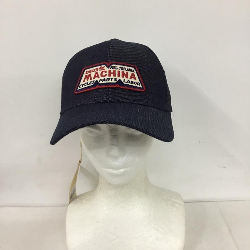 デウスエクスマキナ DEUS EX MACHINA 帽子 キャップ DMP2271519 メッシュキャップ Union Trucker ロゴ、文字 インディゴ / インディゴ /  メンズ USED 古着 中古 10128240