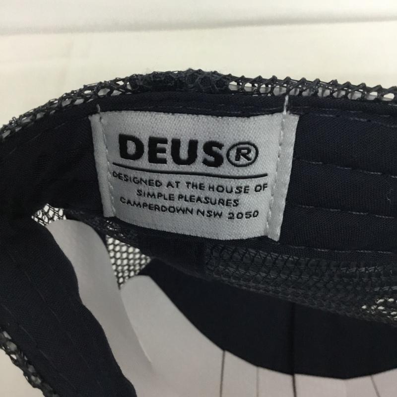 デウスエクスマキナ DEUS EX MACHINA 帽子 キャップ DMP2271519 メッシュキャップ Union Trucker ロゴ、文字 インディゴ / インディゴ /  メンズ USED 古着 中古 10128240