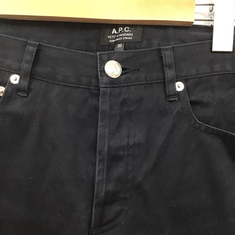 アーペーセー A.P.C. パンツ デニム、ジーンズ 30インチ 無地 黒 / ブラック /  メンズ USED 古着 中古 10128242