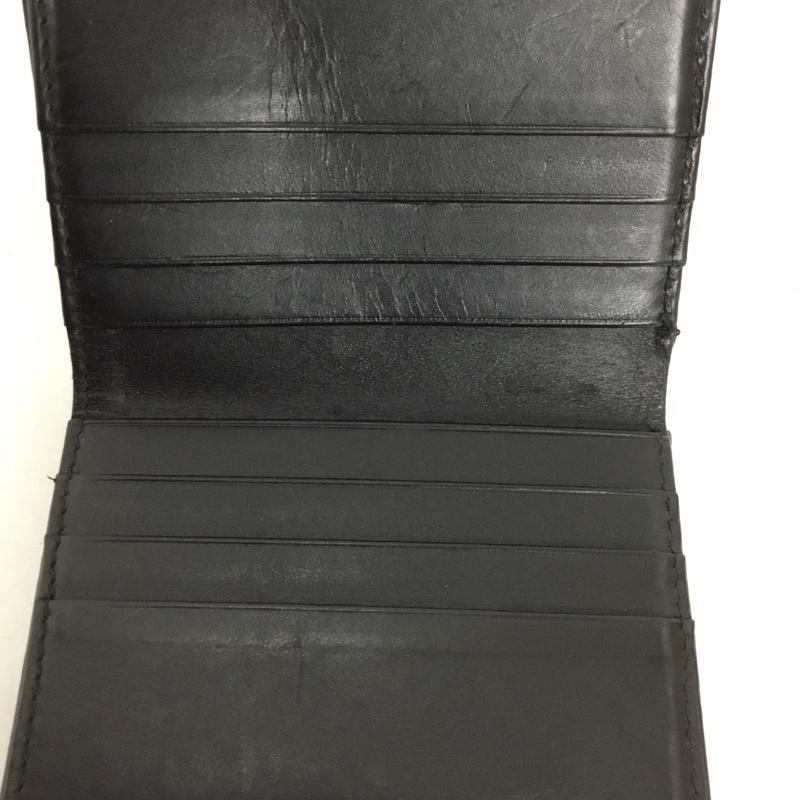 メゾン マルジェラ Maison Margiela 財布 二つ折り レザー 無地 黒 / ブラック /  メンズ USED 古着 中古 10128245