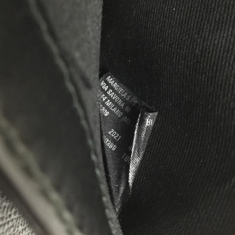 メゾン マルジェラ Maison Margiela 財布 二つ折り レザー 無地 黒 / ブラック /  メンズ USED 古着 中古 10128245
