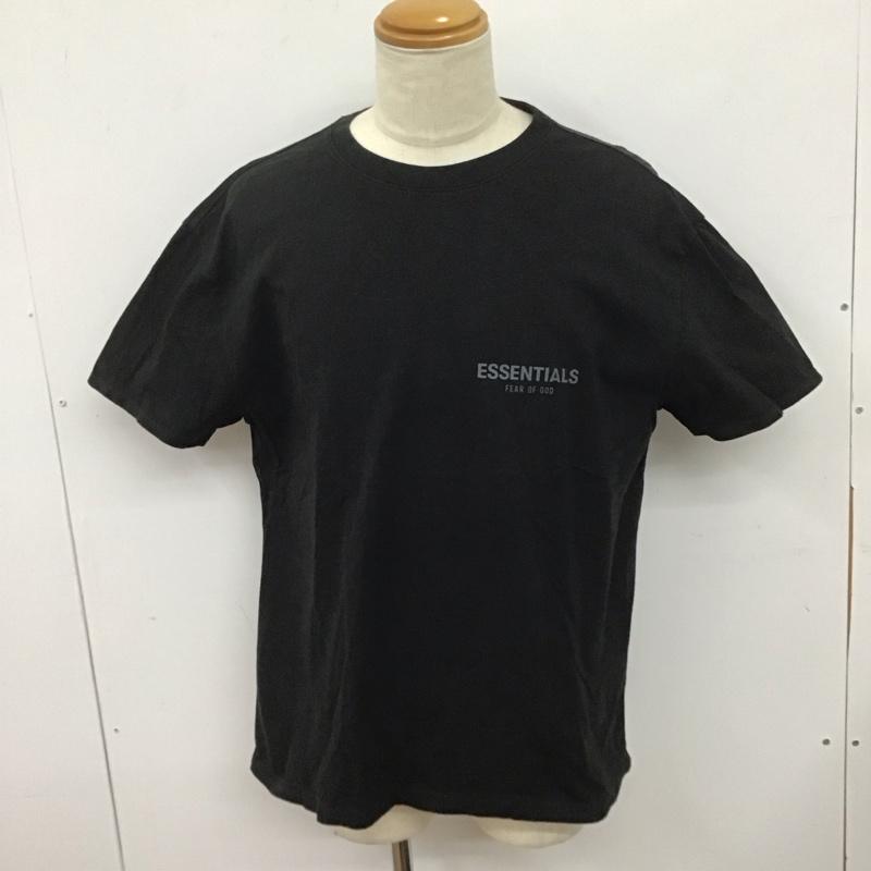 エッセンシャルズ ESSENTIALS Tシャツ 半袖 S ロゴ、文字 X プリント 黒 / ブラック /  メンズ USED 古着 中古 10128254