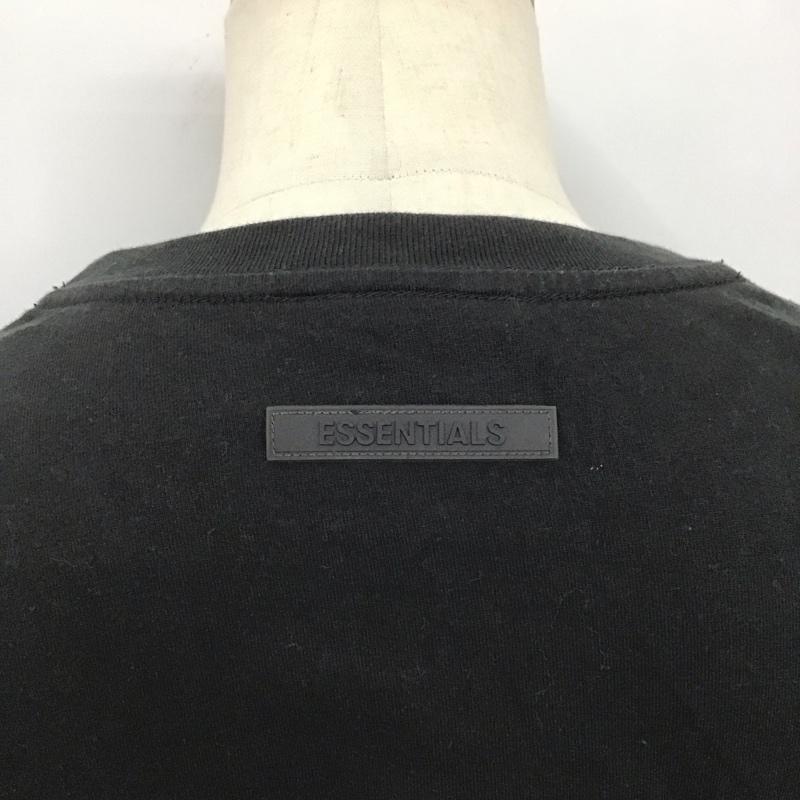 エッセンシャルズ ESSENTIALS Tシャツ 半袖 S ロゴ、文字 X プリント 黒 / ブラック /  メンズ USED 古着 中古 10128254