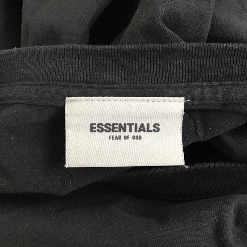 エッセンシャルズ ESSENTIALS Tシャツ 半袖 S ロゴ、文字 X プリント 黒 / ブラック /  メンズ USED 古着 中古 10128254