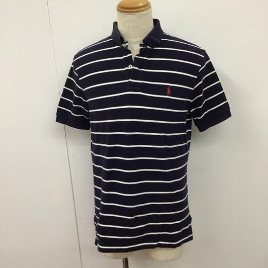 ポロバイラルフローレン Polo by RALPH LAUREN ポロシャツ 半袖 L ボーダー柄 紺 / ネイビー /  メンズ USED 古着 中古 10128257