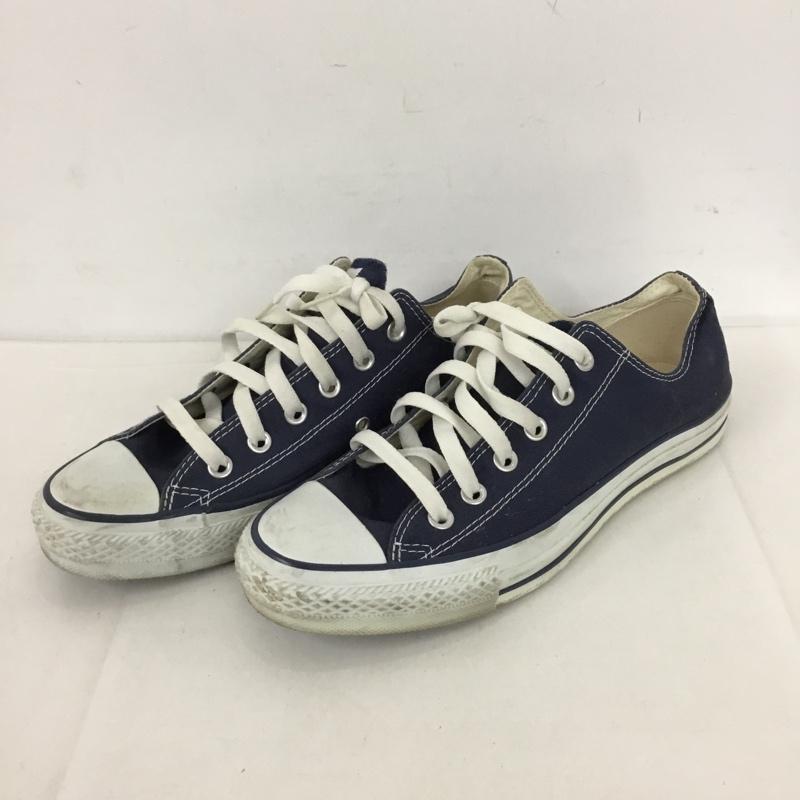 コンバース CONVERSE スニーカー スニーカー M9697 ALL STAR OX 26.5cm 26.5cm ロゴ、文字 紺 / ネイビー / X 白 / ホワイト /  メンズ USED 古着 中古 10128265
