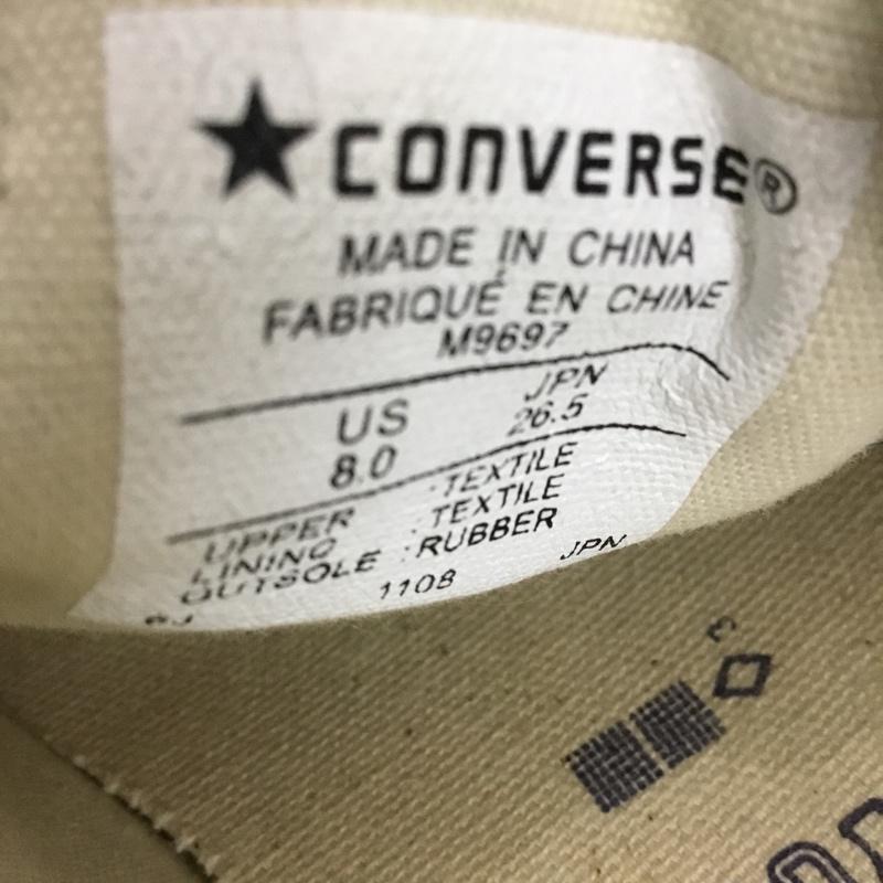 コンバース CONVERSE スニーカー スニーカー M9697 ALL STAR OX 26.5cm 26.5cm ロゴ、文字 紺 / ネイビー / X 白 / ホワイト /  メンズ USED 古着 中古 10128265