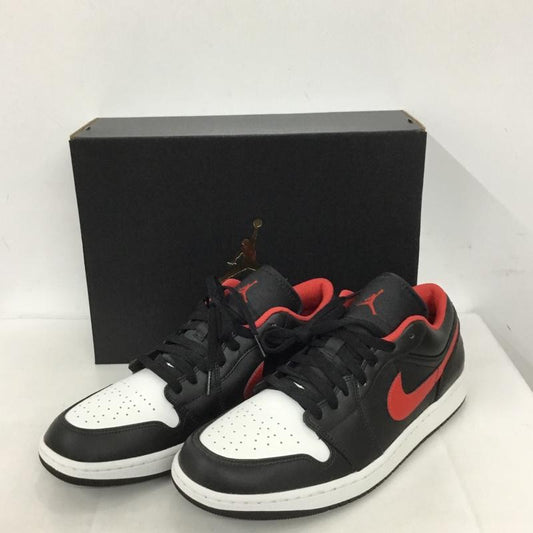 ナイキ NIKE スニーカー スニーカー 553558-063 AIR JORDAN 1 LOW 30cm 箱有 30.0cm ロゴ、文字 黒 / ブラック / X 白 / ホワイト / X 赤 / レッド /  メンズ USED 古着 中古 10128269