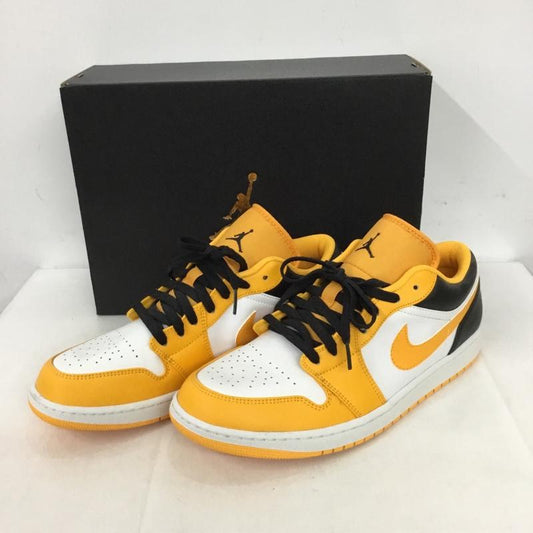 ナイキ NIKE スニーカー スニーカー 553558 701 AIR JORDAN 1 LOW 30cm 箱有 30.0cm ロゴ、文字 白 / ホワイト / X 黒 / ブラック / X 橙 / オレンジ /  メンズ USED 古着 中古 10128271