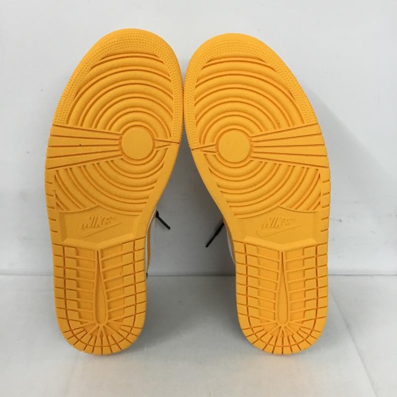 ナイキ NIKE スニーカー スニーカー 553558 701 AIR JORDAN 1 LOW 30cm 箱有 30.0cm ロゴ、文字 白 / ホワイト / X 黒 / ブラック / X 橙 / オレンジ /  メンズ USED 古着 中古 10128271