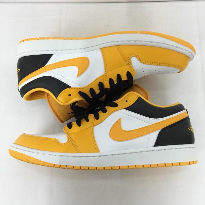 ナイキ NIKE スニーカー スニーカー 553558 701 AIR JORDAN 1 LOW 30cm 箱有 30.0cm ロゴ、文字 白 / ホワイト / X 黒 / ブラック / X 橙 / オレンジ /  メンズ USED 古着 中古 10128271