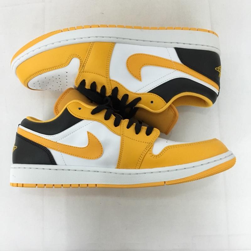 ナイキ NIKE スニーカー スニーカー 553558 701 AIR JORDAN 1 LOW 30cm 箱有 30.0cm ロゴ、文字 白 / ホワイト / X 黒 / ブラック / X 橙 / オレンジ /  メンズ USED 古着 中古 10128271