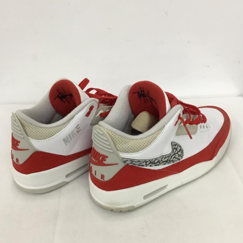 ナイキ NIKE スニーカー スニーカー CJ0939 100 AIR JORDAN 3 RETRO TH SP 29cm 箱有 29.0cm ロゴ、文字 白 / ホワイト / X 赤 / レッド / X 灰 / グレー /  メンズ USED 古着 中古 10128272