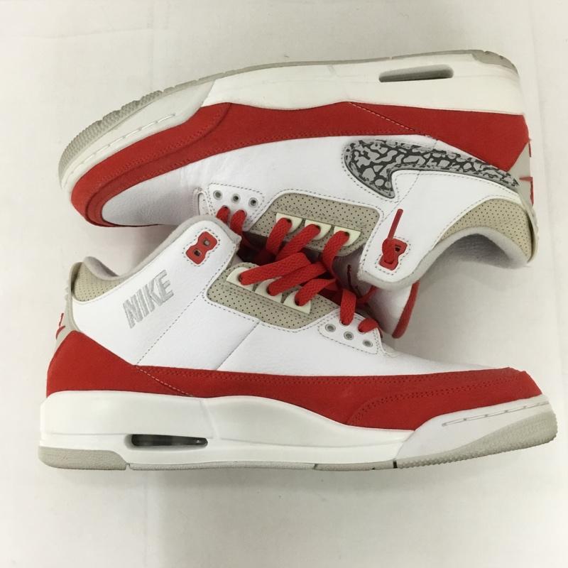 ナイキ NIKE スニーカー スニーカー CJ0939 100 AIR JORDAN 3 RETRO TH SP 29cm 箱有 29.0cm ロゴ、文字 白 / ホワイト / X 赤 / レッド / X 灰 / グレー /  メンズ USED 古着 中古 10128272