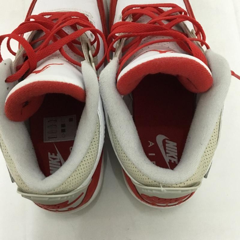 ナイキ NIKE スニーカー スニーカー CJ0939 100 AIR JORDAN 3 RETRO TH SP 29cm 箱有 29.0cm ロゴ、文字 白 / ホワイト / X 赤 / レッド / X 灰 / グレー /  メンズ USED 古着 中古 10128272