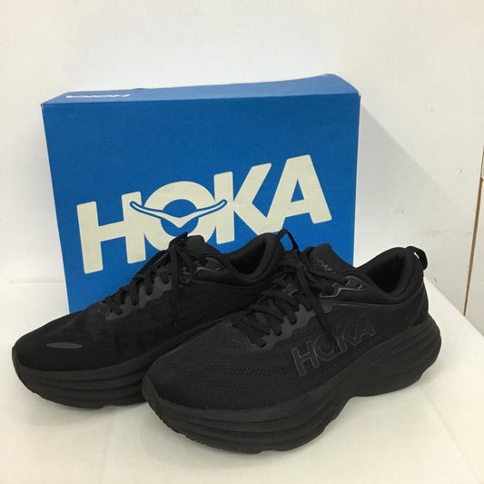 ホカオネオネ HOKA ONEONE スニーカー スニーカー 1127953 BONDI 8 WIDE 27cm 箱有 27.0cm ロゴ、文字 黒 / ブラック /  メンズ USED 古着 中古 10128273