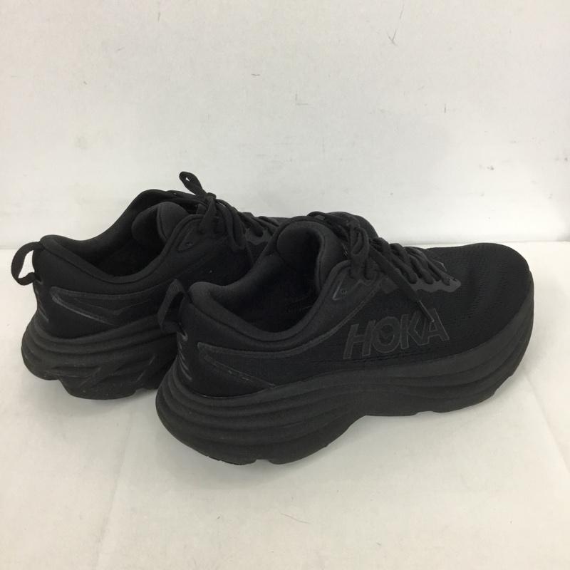 ホカオネオネ HOKA ONEONE スニーカー スニーカー 1127953 BONDI 8 WIDE 27cm 箱有 27.0cm ロゴ、文字 黒 / ブラック /  メンズ USED 古着 中古 10128273