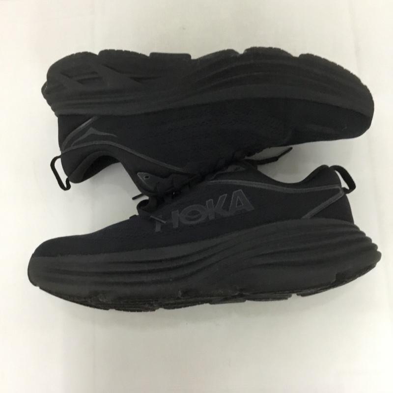 ホカオネオネ HOKA ONEONE スニーカー スニーカー 1127953 BONDI 8 WIDE 27cm 箱有 27.0cm ロゴ、文字 黒 / ブラック /  メンズ USED 古着 中古 10128273