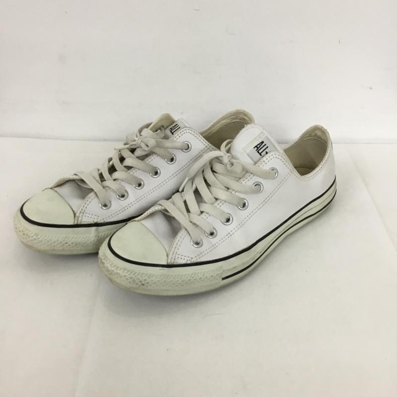 コンバース CONVERSE スニーカー スニーカー 11552 ALL STAR OX レザー 26cm 26.0cm ロゴ、文字 白 / ホワイト /  メンズ USED 古着 中古 10128274