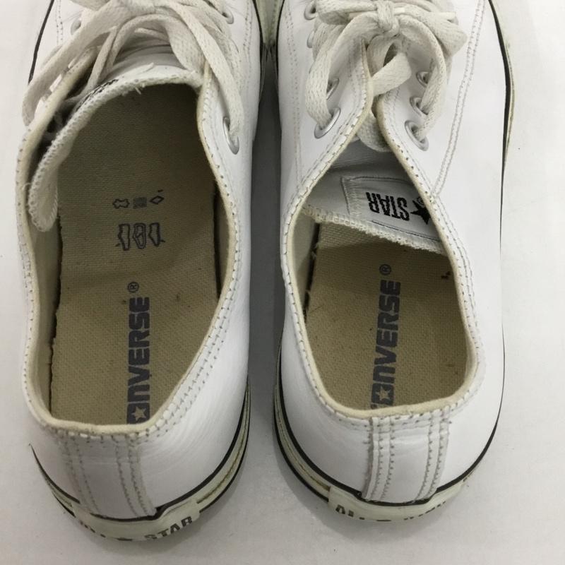 コンバース CONVERSE スニーカー スニーカー 11552 ALL STAR OX レザー 26cm 26.0cm ロゴ、文字 白 / ホワイト /  メンズ USED 古着 中古 10128274