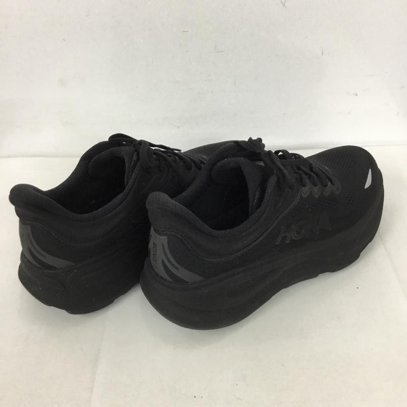 ホカオネオネ HOKA ONEONE スニーカー スニーカー 1162013 BONDI 9 WIDE 27cm 箱有 27.0cm ロゴ、文字 黒 / ブラック /  メンズ USED 古着 中古 10128278