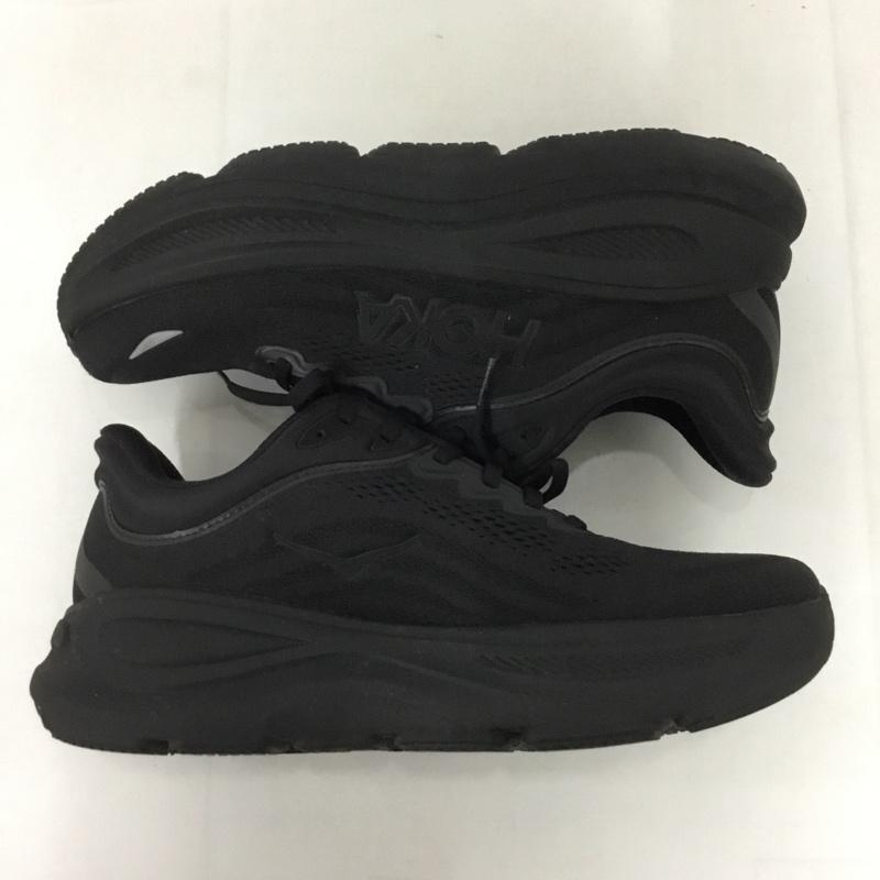 ホカオネオネ HOKA ONEONE スニーカー スニーカー 1162013 BONDI 9 WIDE 27cm 箱有 27.0cm ロゴ、文字 黒 / ブラック /  メンズ USED 古着 中古 10128278