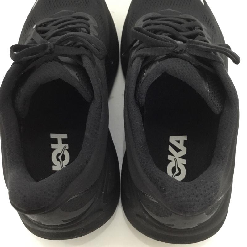 ホカオネオネ HOKA ONEONE スニーカー スニーカー 1162013 BONDI 9 WIDE 27cm 箱有 27.0cm ロゴ、文字 黒 / ブラック /  メンズ USED 古着 中古 10128278