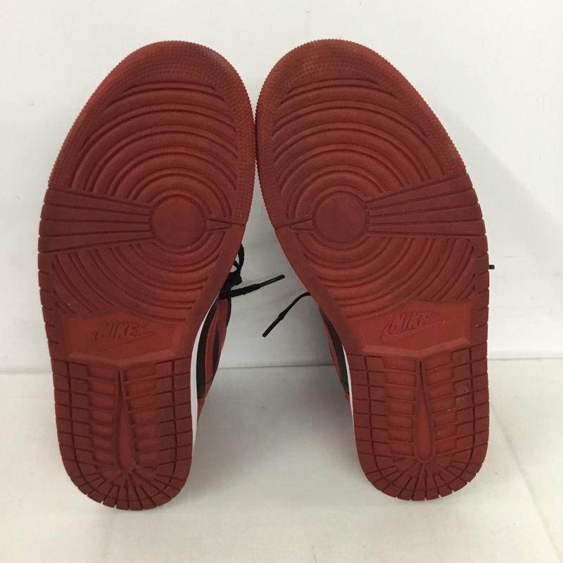 ナイキ NIKE スニーカー スニーカー 554724 074 AIR JORDAN 1 MID 29cm 箱有 29.0cm ロゴ、文字 黒 / ブラック / X 赤 / レッド /  メンズ USED 古着 中古 10128282