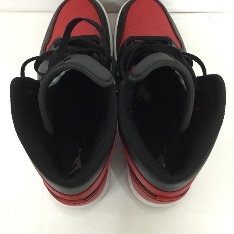 ナイキ NIKE スニーカー スニーカー 554724 074 AIR JORDAN 1 MID 29cm 箱有 29.0cm ロゴ、文字 黒 / ブラック / X 赤 / レッド /  メンズ USED 古着 中古 10128282