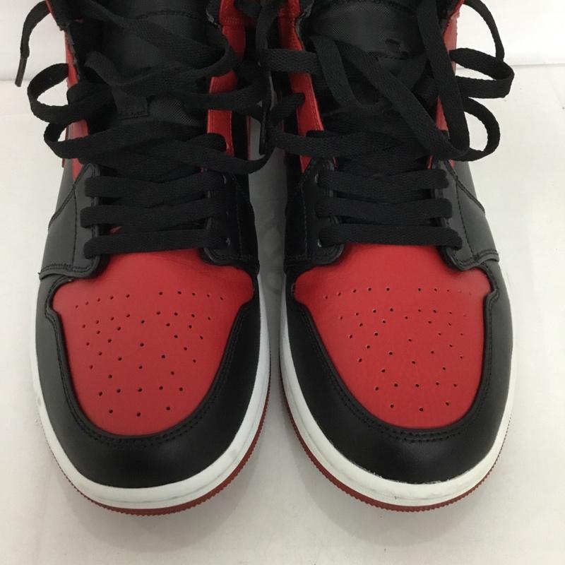 ナイキ NIKE スニーカー スニーカー 554724 074 AIR JORDAN 1 MID 29cm 箱有 29.0cm ロゴ、文字 黒 / ブラック / X 赤 / レッド /  メンズ USED 古着 中古 10128282