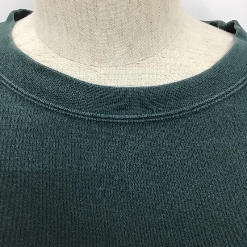 ベンデイビス BEN DAVIS トレーナー 長袖 L ロゴ、文字 X 刺繍 緑 / グリーン /  メンズ USED 古着 中古 10128283