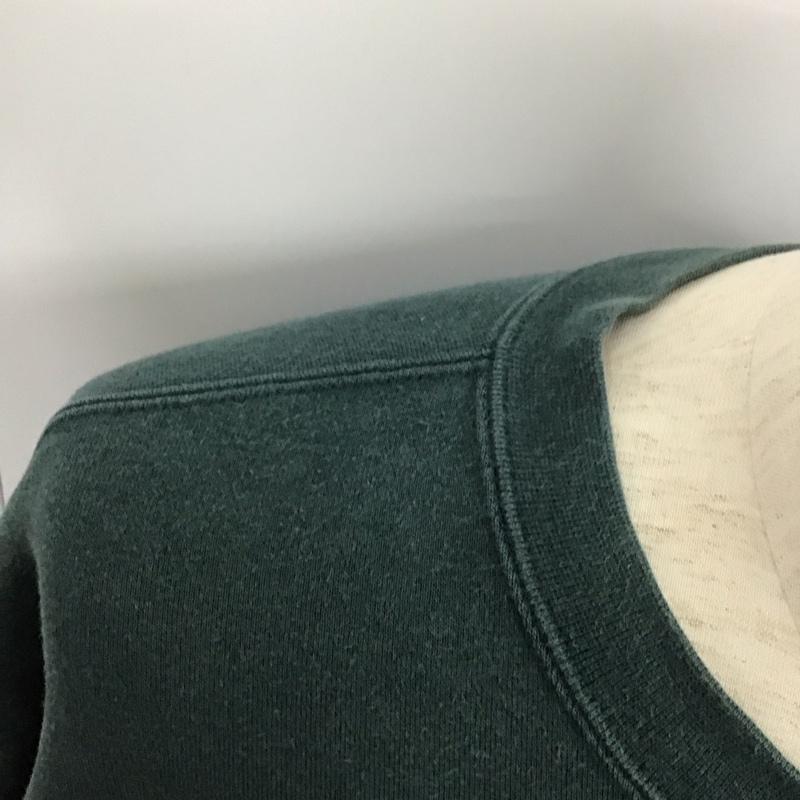 ベンデイビス BEN DAVIS トレーナー 長袖 L ロゴ、文字 X 刺繍 緑 / グリーン /  メンズ USED 古着 中古 10128283