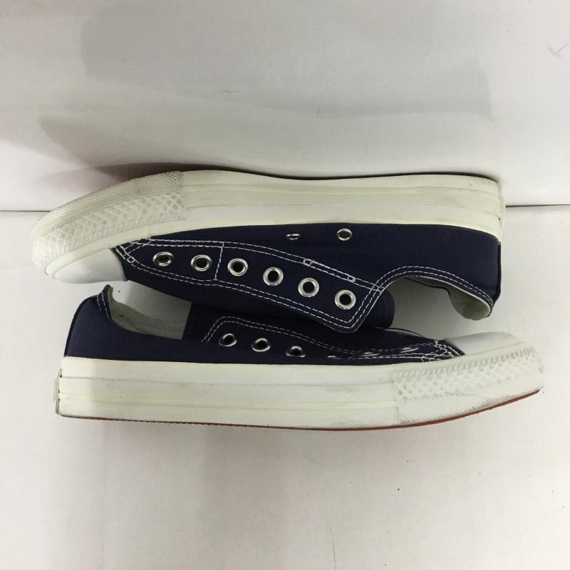 コンバース CONVERSE スニーカー スニーカー 1CJ751 ALL STARSLIPON IENA 24cm 箱有 24.0cm ロゴ、文字 紺 / ネイビー /  レディース USED 古着 中古 10128293