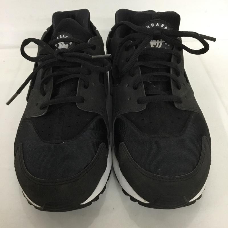 ナイキ NIKE スニーカー スニーカー 634835-006 WMNS AIR HUARACHE RUN エアハラチ 25cm 25.0cm ロゴ、文字 黒 / ブラック / X 白 / ホワイト /  レディース USED 古着 中古 10128295