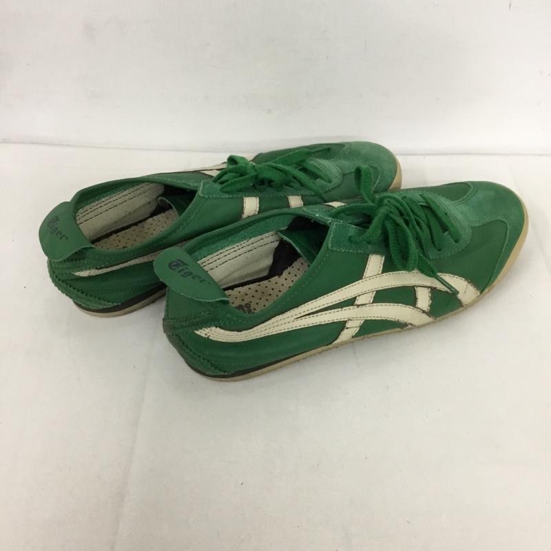 オニツカタイガー ONITSUKA TIGER スニーカー スニーカー THL7C2 MEXICO 66 27cm 27.0cm ロゴ、文字 緑 / グリーン /  メンズ USED 古着 中古 10128296