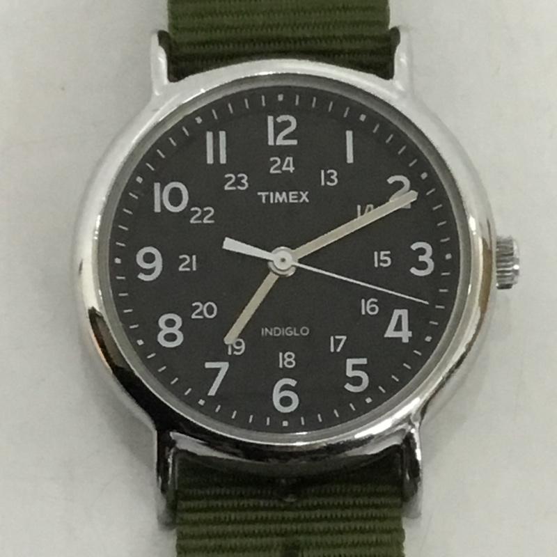 タイメックス TIMEX 腕時計 アナログ（クォーツ式） CR2016CELL 無地 カーキ / カーキ /  メンズ USED 古着 中古 10128299