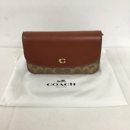 コーチ COACH ショルダーバッグ ショルダーバッグ C5362 ヘイデン クロスボディ シグネチャー キャンバス ロゴ、文字 茶 / ブラウン / X ベージュ / ベージュ /  レディース USED 古着 中古 10128300