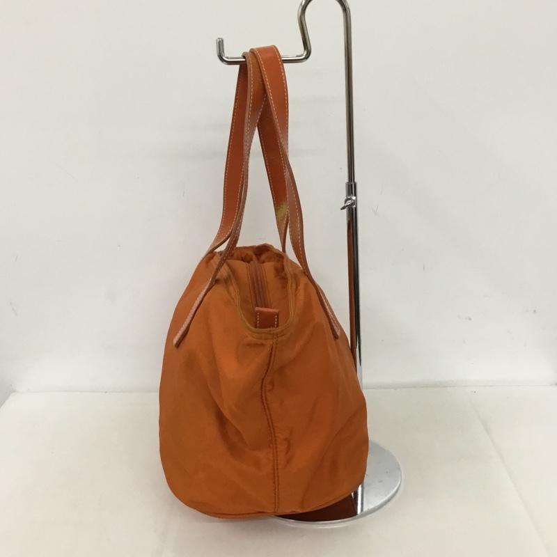 プラダ PRADA ハンドバッグ ハンドバッグ ロゴ、文字 橙 / オレンジ /  レディース USED 古着 中古 10128301